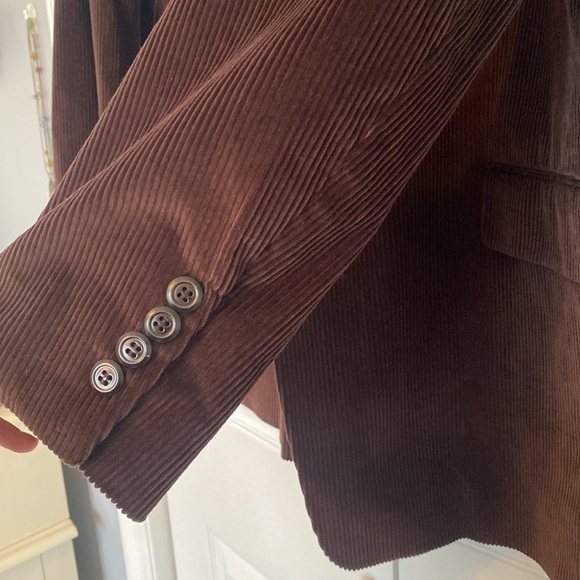 Men’s Stafford Cord Brown Blazer 46R - Picture 4 of 6
